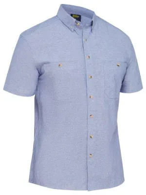 Bisley Mens Short Sleeve Chambray Shirt (BS1407)