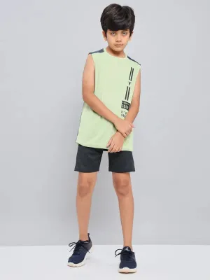 Boys Melange Slim Fit Shorts with TECHNO GUARD