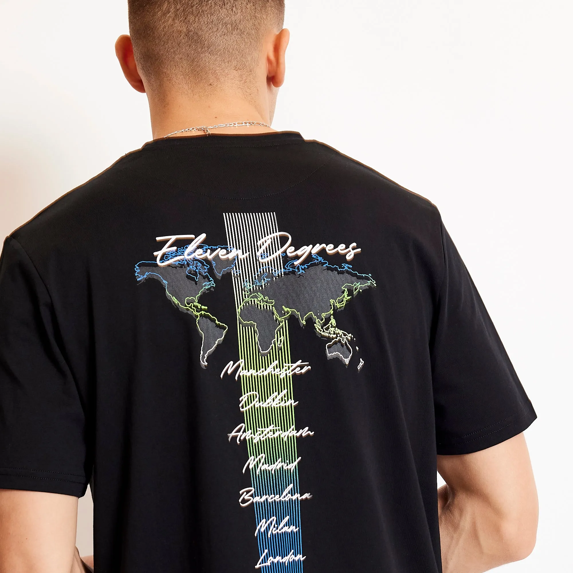 City Map Graphic T-Shirt - Black