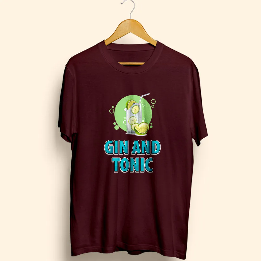 Gin And Tonic Half Sleeve T-Shirt