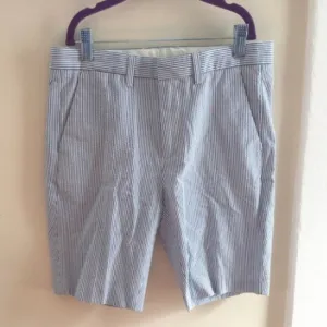 J. Crew Boys’ Ludlow Blue Seersucker Suit Short 12