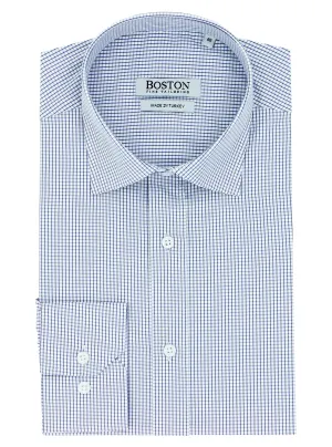 Liberty Business Blue Microchecked Shirt