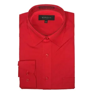 Marquis Red Slim Fit Dress Shirt