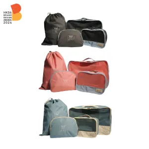 MONOCOZZI Bon Voyage | Travel Bags 4 in 1 Set ( Small Apparel Bag, Large Apparel Bag, Shoes Bag, Zipper Pouch)