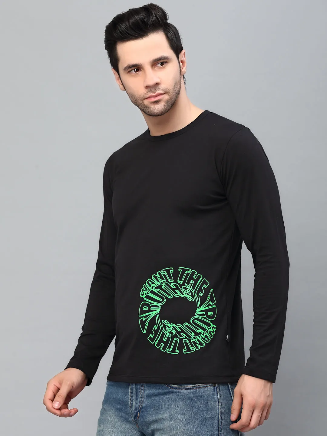 Neon Print Full Sleeve T-shirt