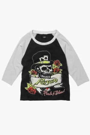 POISON FLESH & BLOOD VINTAGE BASEBALL TEE